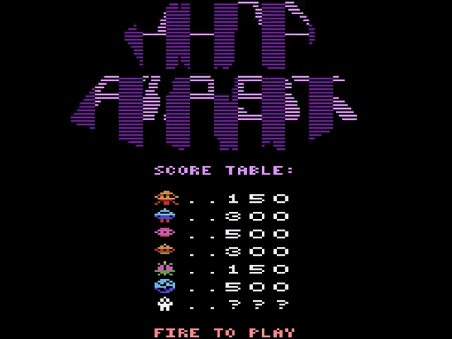 Juno First (Homebrew) — Title screen
